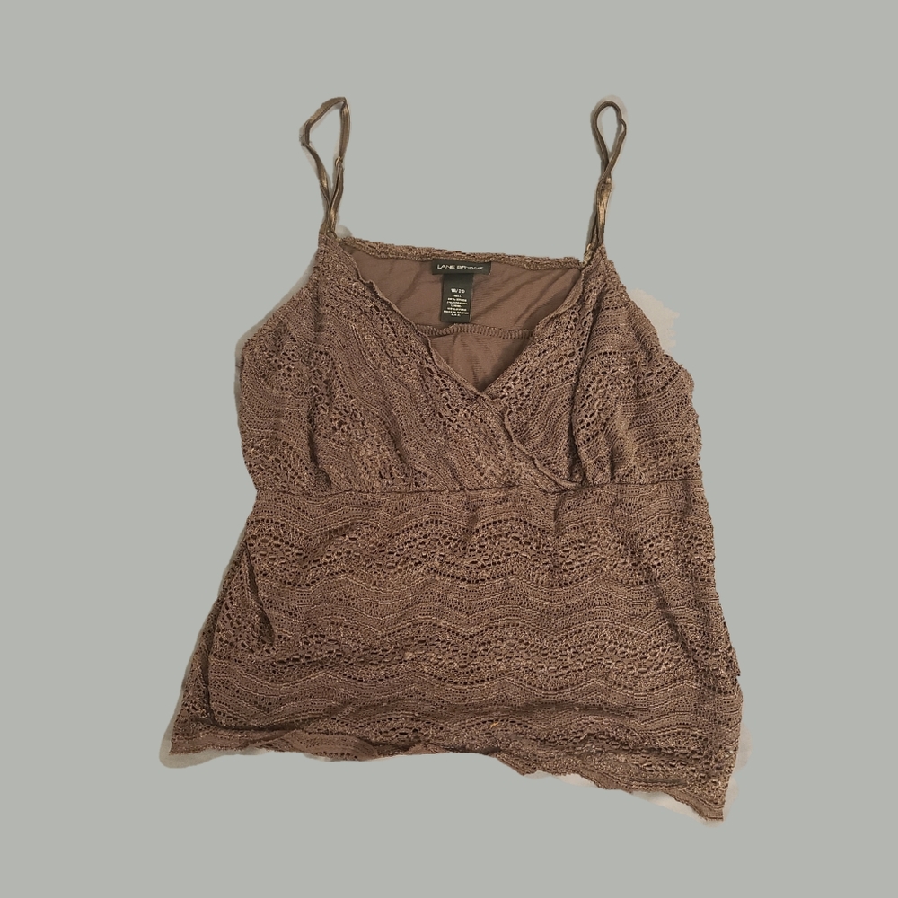 Y2k fairy Lace brown cami
